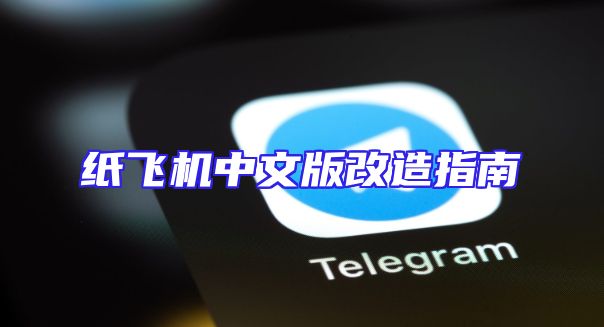 纸飞机中文版改造指南