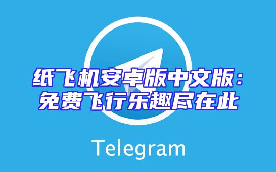 纸飞机安卓版中文版：免费飞行乐趣尽在此