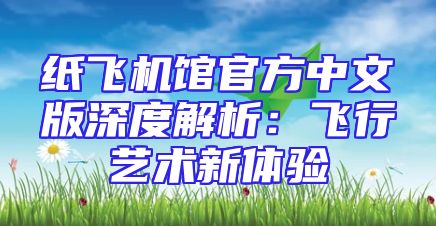 纸飞机馆官方中文版深度解析：飞行艺术新体验