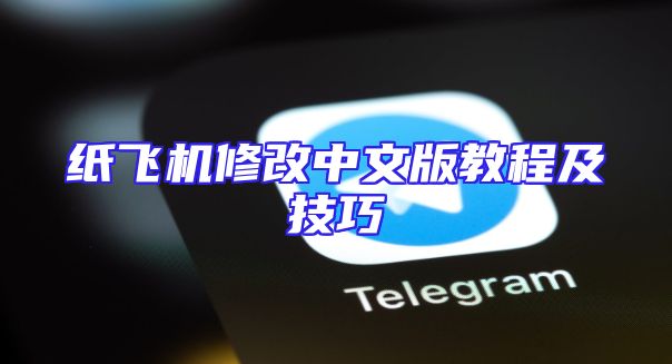 纸飞机修改中文版教程及技巧