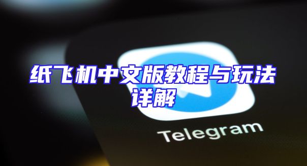 纸飞机中文版教程与玩法详解