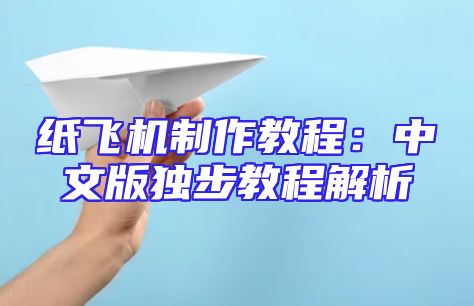 纸飞机制作教程：中文版独步教程解析