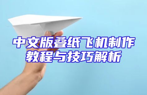 中文版叠纸飞机制作教程与技巧解析